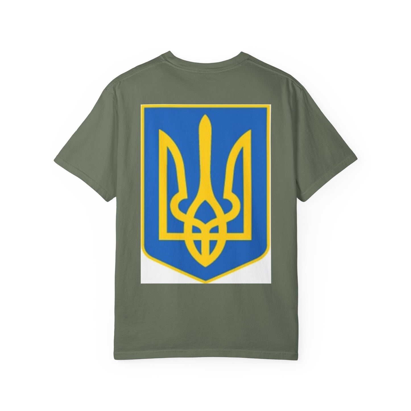 I Support Ukraine T-Shirt — Ukrainian Flag & Tryzub Graphic