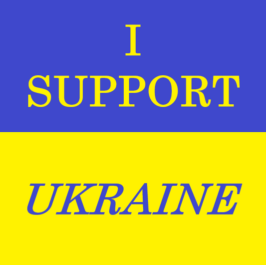 I SUPPORT UKRAINE! Flag car/laptop sticker