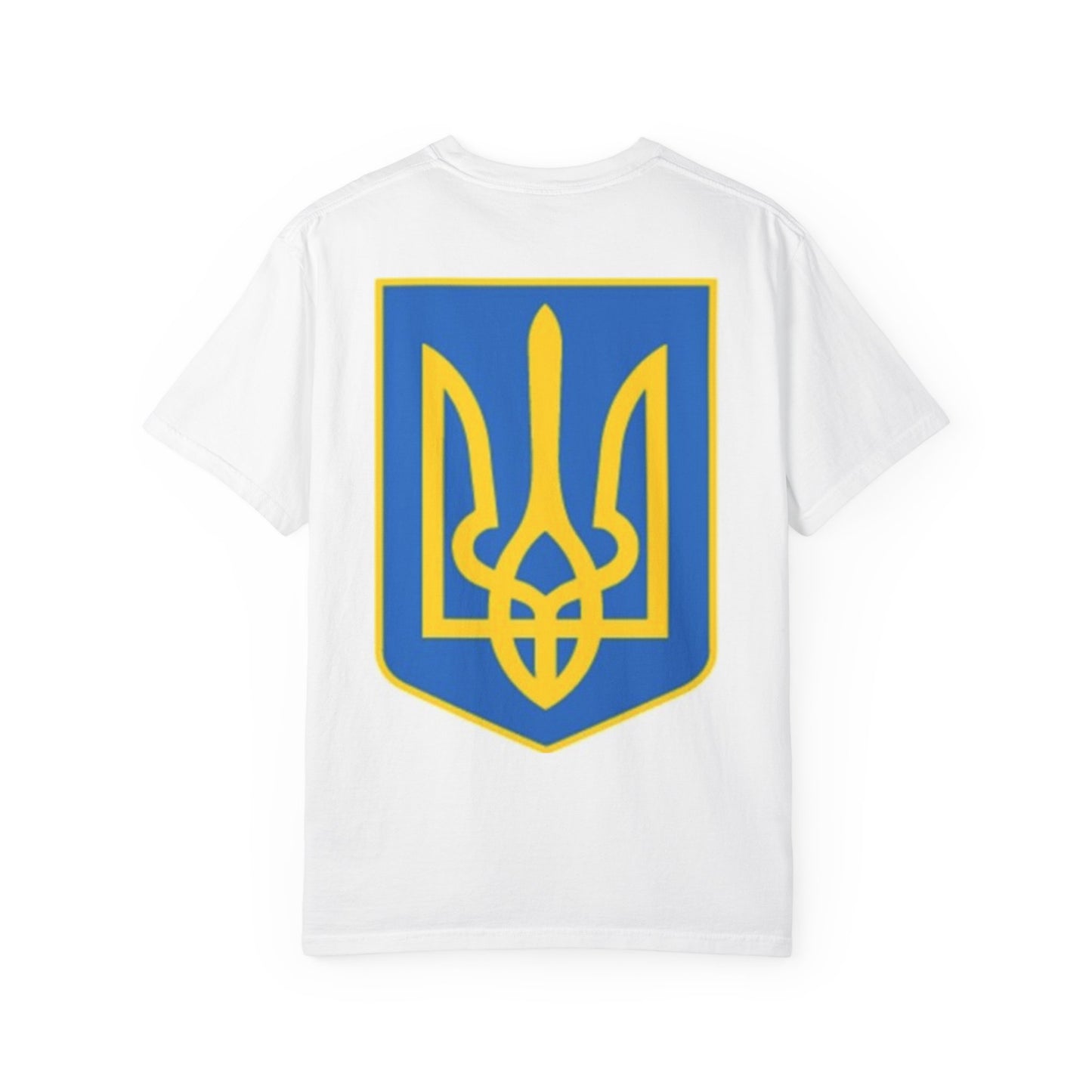 I Support Ukraine T-Shirt — Ukrainian Flag & Tryzub Graphic